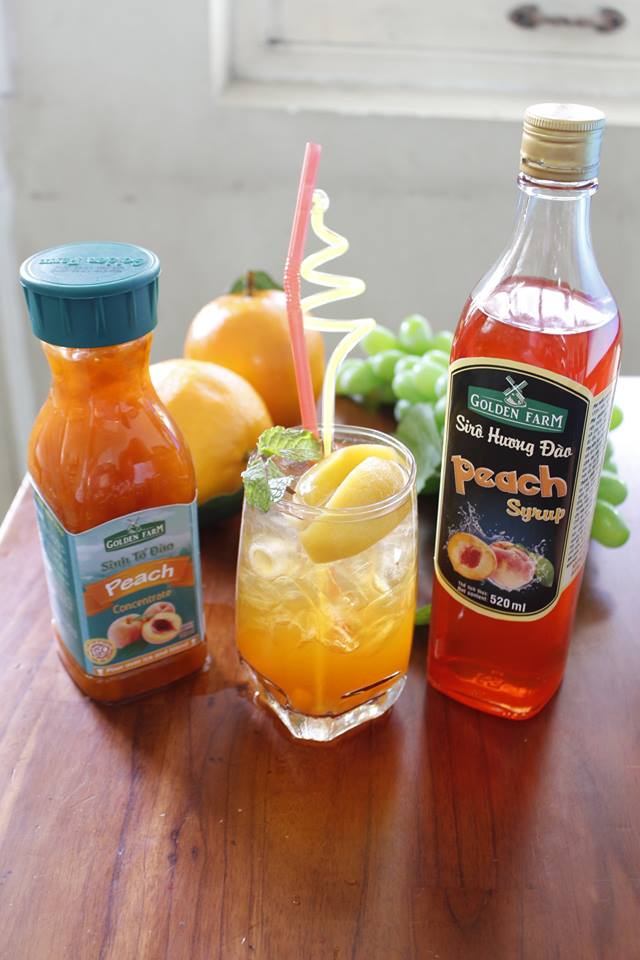 Peach Smoothie - Sinh Tố Đào Golden Farm