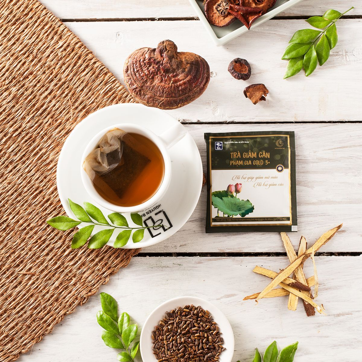 Pham Gia Gold 3+ Weight Loss Tea (40 Tea Bags)
