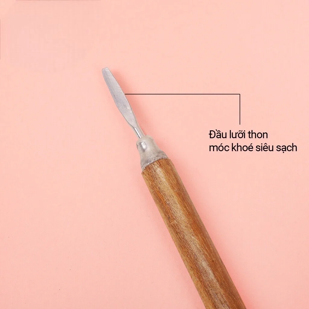 2 of Compact Wooden Handle Ingrown Nail Cleaner – Sharp & Affordable | Professional Nail Care Tool