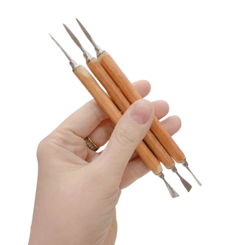 2 of Compact Wooden Handle Ingrown Nail Cleaner with 2 Sharp Blades – Affordable & Professional Nail Care Tool