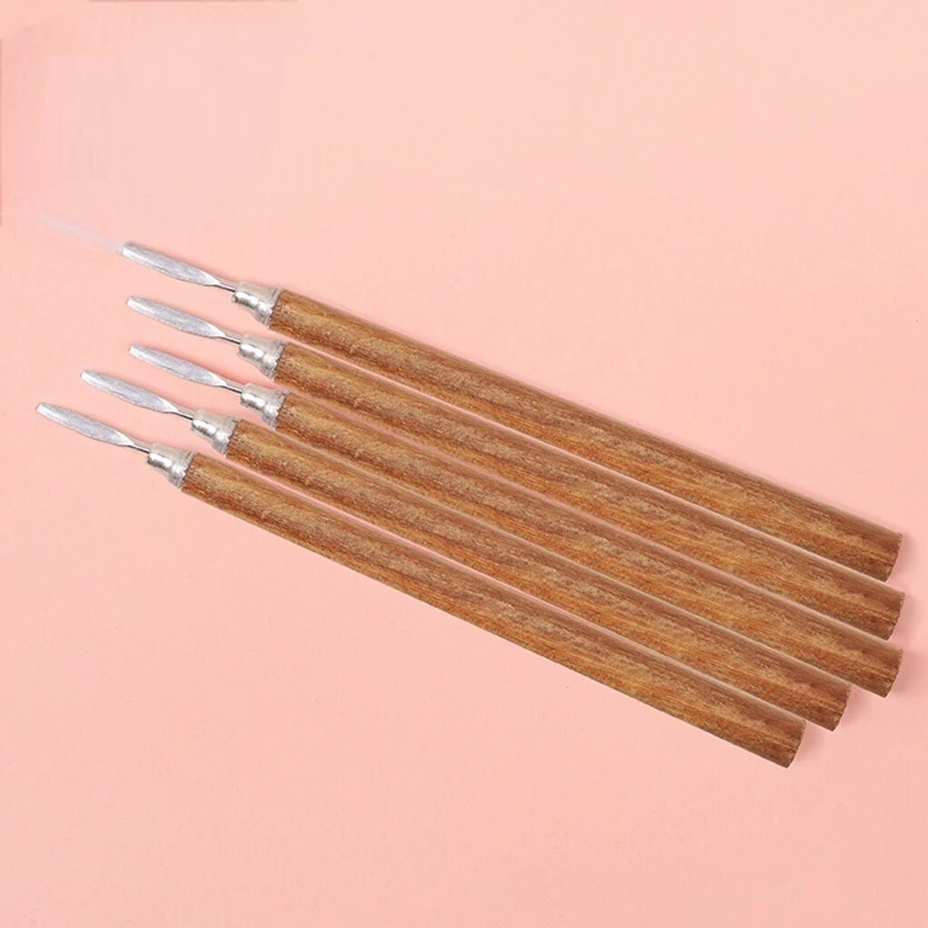 2 of Compact Wooden Handle Ingrown Nail Cleaner – Sharp & Affordable | Professional Nail Care Tool