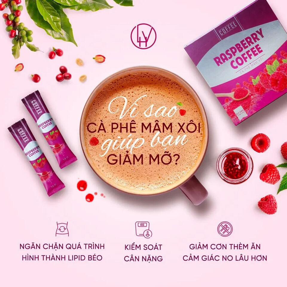 Raspberry Coffee - Ca Phe Giam Can Mam Xoi - Pearberry Coffee - Ca Phe Le Gai Mam Xoi