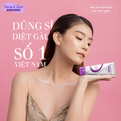 SnowClear - Duoc Pham Tri Gau, Diet Nam, Ngua Da Dau - Treatment of dandruff, seborrheic ermatitis and pruritus on the scalp caused by pityrosporum