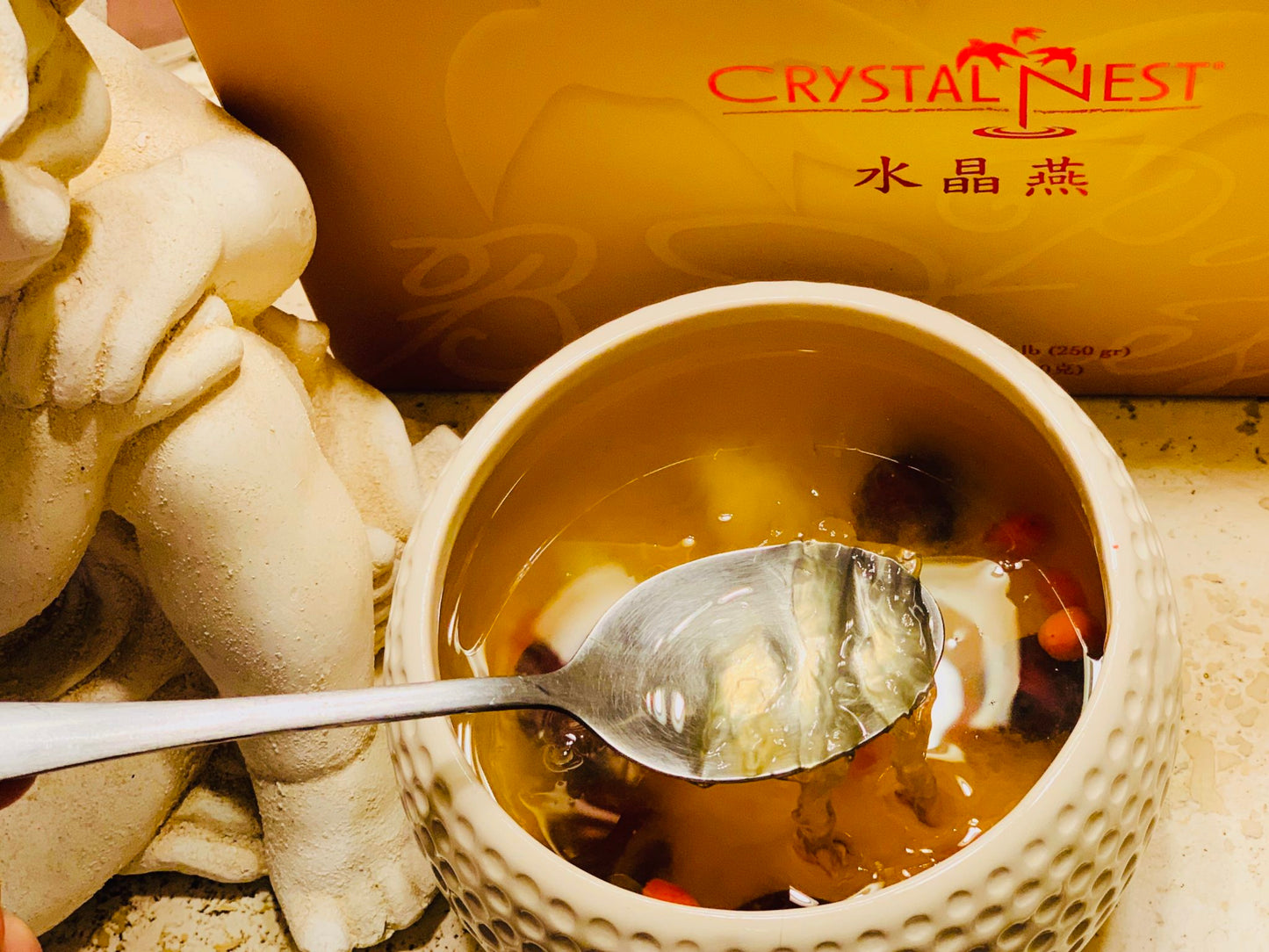 CRYSTAL NEST White AAAA (225gr) - Premium Quality Bird Nest