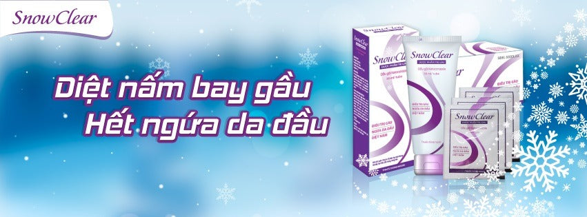 SnowClear - Duoc Pham Tri Gau, Diet Nam, Ngua Da Dau - Treatment of dandruff, seborrheic ermatitis and pruritus on the scalp caused by pityrosporum