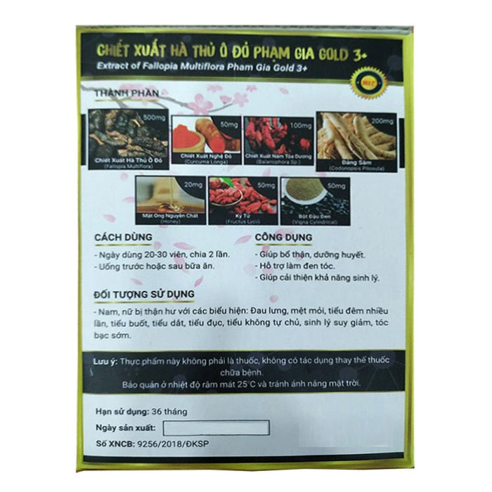 Polygonum Pham Gia Gold 3+ (554g) - Supports Hair Health and General Wellness