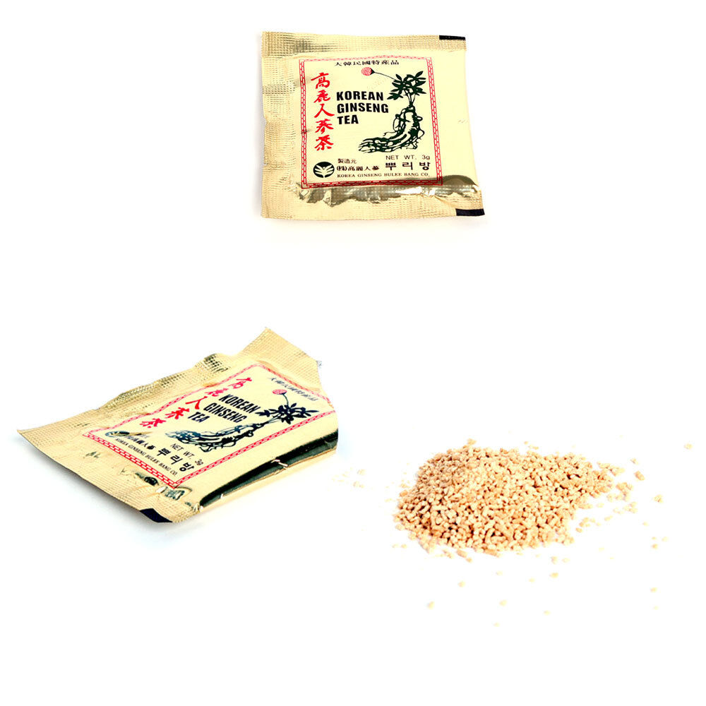 Original Korean Ginseng Tea 0.1oz(3g) x 100 Bags - Anti Stress Fatigue Korean Ginseng Extract Ginseng Root Tea