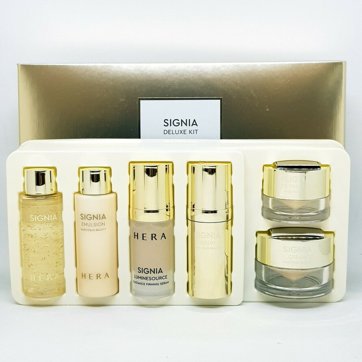 [Hera] Signia Deluxe Kit 6 items Water Emulsion Serum Eye Cream Gold  Anti-aging