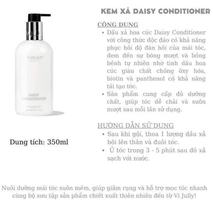 Vi Jully Daisy Conditioner - Vi Jully Coconut Conditioner helps soften hair, restores damage 350ml