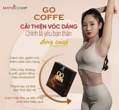 Go Coffee (12 packs/ box) - Cà Phê Giảm Cân Nấm Lim Xanh