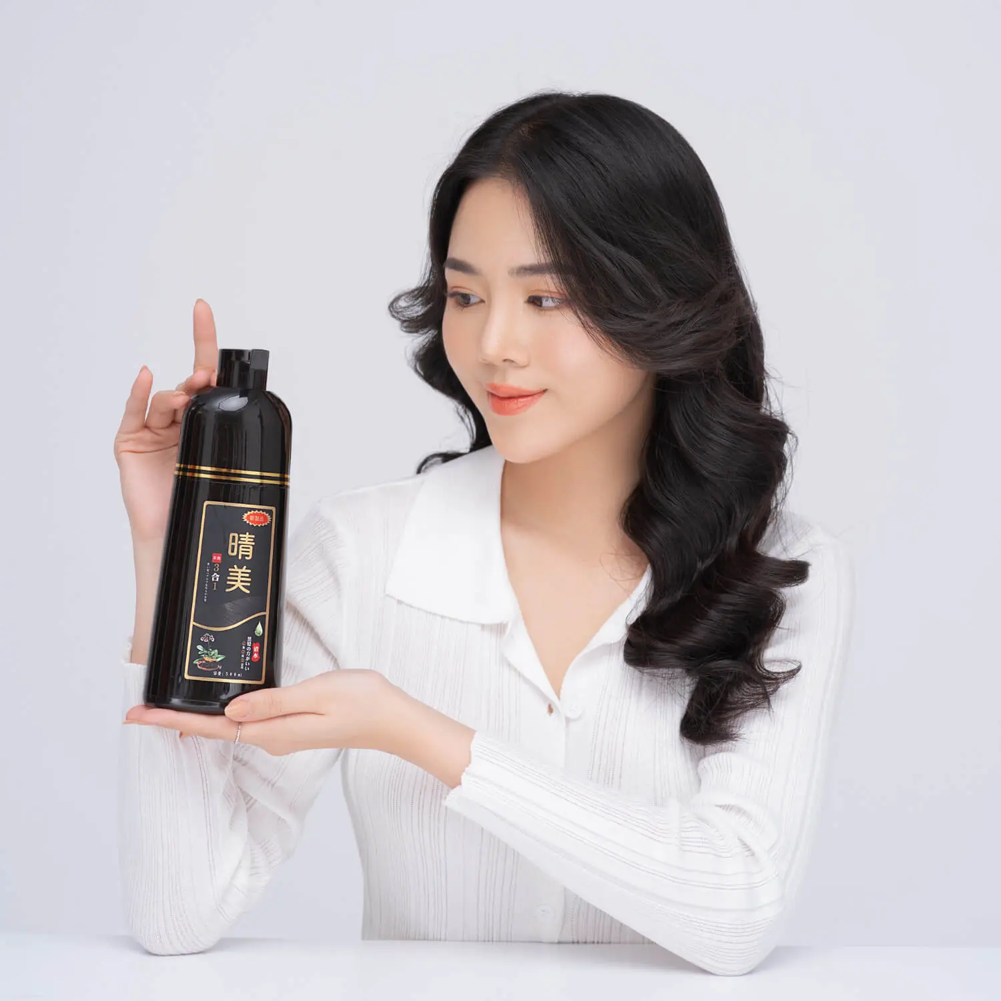 KomiJapan Authentic Japanese Hair Dye Shampoo - Sealing 500ml Nourishing Formula with Argan Oil & Ginseng