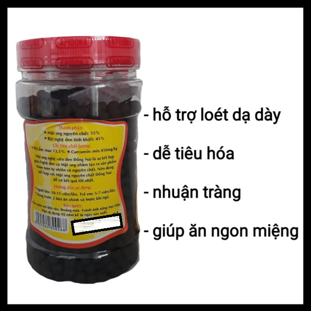 Black Turmeric Honey - Mật ong nghệ viên đen Đồng Nai 200g