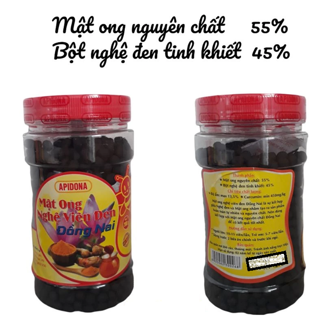 Black Turmeric Honey - Mật ong nghệ viên đen Đồng Nai 200g