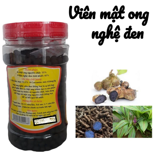 Black Turmeric Honey - Mật ong nghệ viên đen Đồng Nai 200g