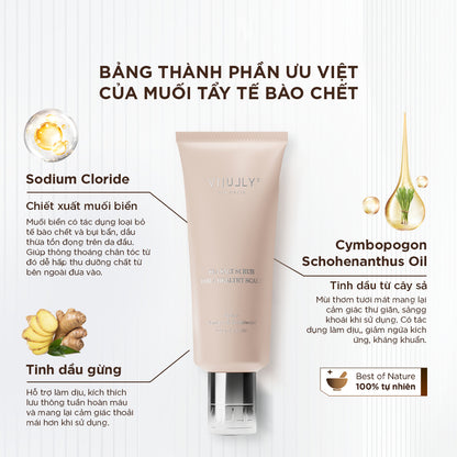 VI JULLY Muối tẩy tế bào chết da đầu - Giảm gàu, ngăn rụng tóc - VI JULLY Scalp Exfoliating Salt Reduces dandruff, prevents hair loss