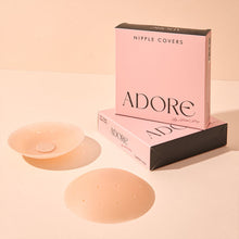 Load image into Gallery viewer, [ADORE] Nipple Covers 2 Pairs-Seamless and Sheer Adhesive Silicone Nipple Pasties for Women Reusable, Sticky Breast Petals
