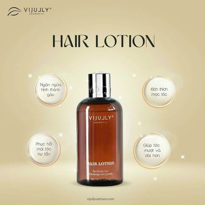 Vi Jully Hair Lotion Encourage Hair Growth, Thicker Hair. Grapefruit Essential Oil. Tinh dau buoi moc toc VIJULLY