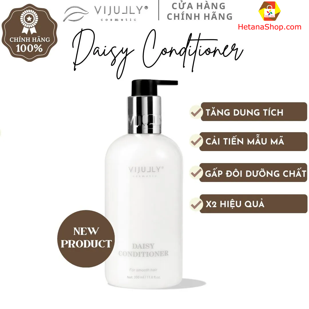 Vi Jully Daisy Conditioner - Vi Jully Coconut Conditioner helps soften hair, restores damage 350ml