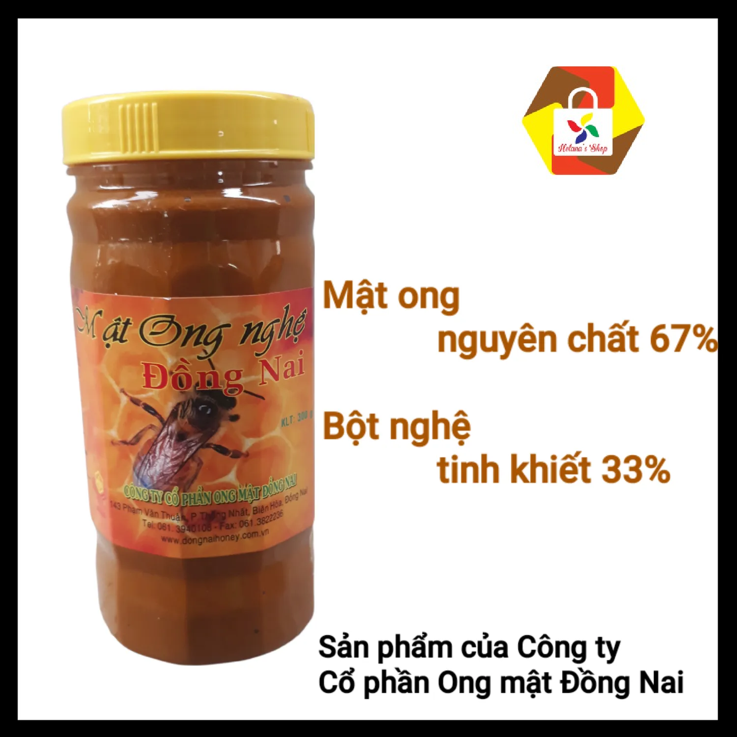 Pure Turmeric Honey - Mật ong nghệ nguyên chất Đồng Nai 300g [100% NATURAL]