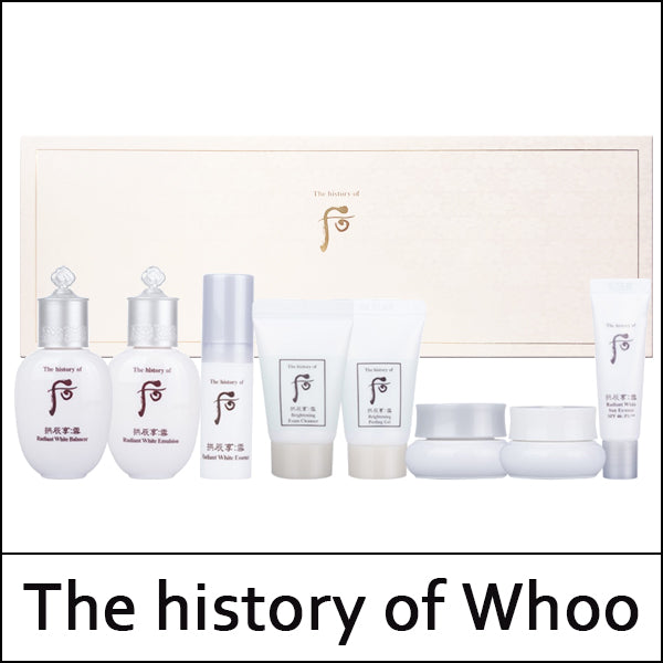 [The History Of Whoo] Gongjinhyang: Seol Radiant White Royal Whitening 8pcs Special Gift Kit / 부피무게