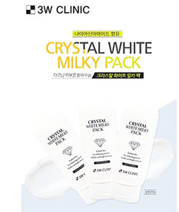 [3W Clinic] Crystal White Milky Pack New (200g) Official Miss Korea Sponsor
