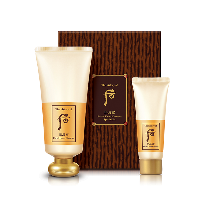 [The History of Whoo] Gongjinhyang Facial Foam Cleanser Special Makeup Remover Set