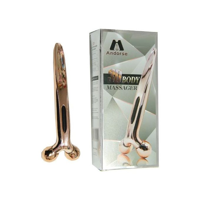 [Androse] 3D Roller Massager for Face and Body/ Gold Color