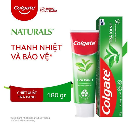 Colgate Toothpaste Green Tea - Kem Đánh Răng Colgate Trà Xanh - 180g x 3 pack