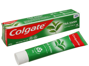 Colgate Toothpaste Green Tea - Kem Đánh Răng Colgate Trà Xanh - 180g x 3 pack