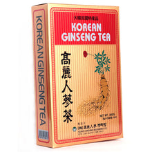 Load image into Gallery viewer, Original Korean Ginseng Tea 0.1oz(3g) x 100 Bags - Anti Stress Fatigue Korean Ginseng Extract Ginseng Root Tea

