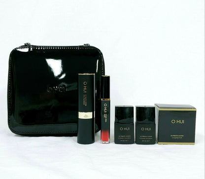 [OHUI] Ultimate Cover Black Makeup Kit #01 (Stick Foundation & Liquid Rouge)