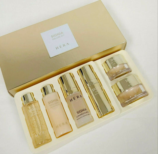 [Hera] Signia Deluxe Kit 6 items Water Emulsion Serum Eye Cream Gold Anti-aging