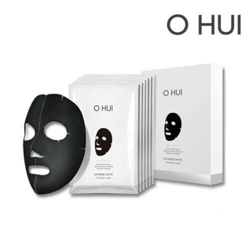 O Hui Extreme White 3D Black Mask 6pcs - Whitening Skin Care Bright