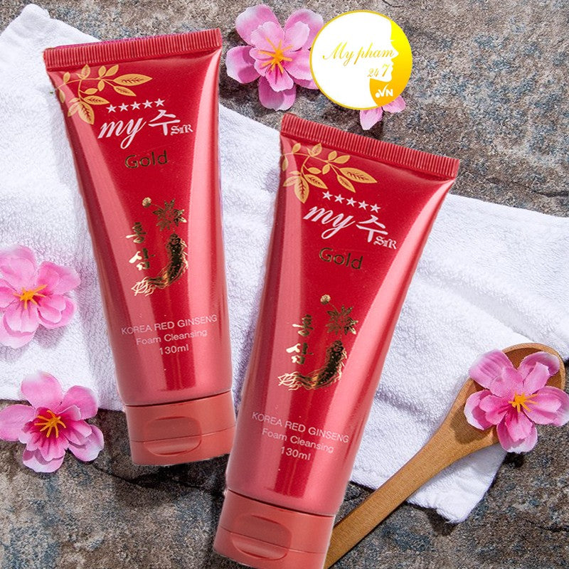 GOLD MYJIN KOREAN RED GINSENG FOAM CLEANSING - 130ml